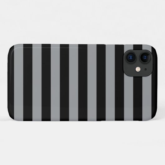 Stripes (parallelle lijnen) — grijs Case-Mate iPhone case (Achterkant (horizontaal))