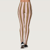 Stripes Pastel Red Verticaal op elke kleur Leggings (Achterkant)