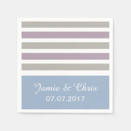 Stripes Patroon aangepaste papieren servetten