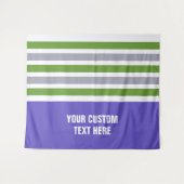 Stripes patroon aangepaste teksttapestries wandkleed (Voorkant (horizontaal))