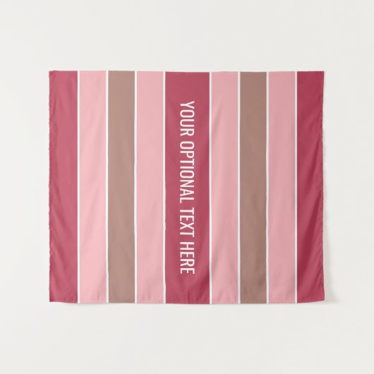 Stripes patroon aangepaste teksttapestries wandkleed (Voorkant (horizontaal))