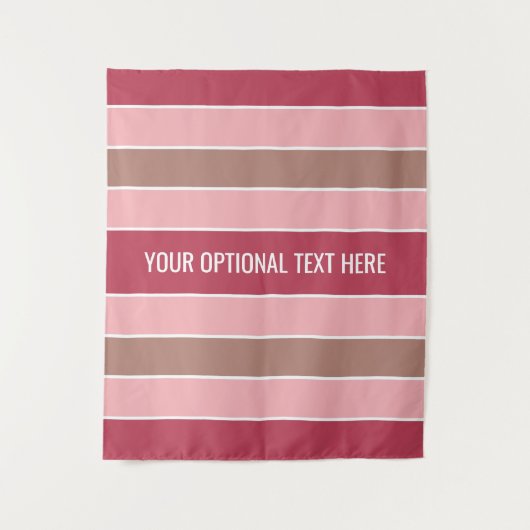 Stripes patroon aangepaste teksttapestries wandkleed (Voorkant)