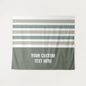 Stripes patroon aangepaste teksttapestries wandkleed (Voorkant (horizontaal))