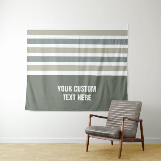Stripes patroon aangepaste teksttapestries wandkleed (In Situ (horizontaal))