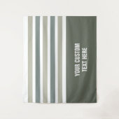 Stripes patroon aangepaste teksttapestries wandkleed (Voorkant)
