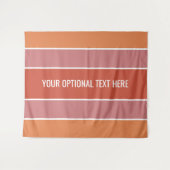 Stripes patroon aangepaste teksttapestries wandkleed (Voorkant (horizontaal))