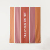 Stripes patroon aangepaste teksttapestries wandkleed (Voorkant)