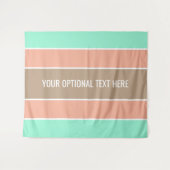 Stripes patroon aangepaste teksttapestries wandkleed (Voorkant (horizontaal))