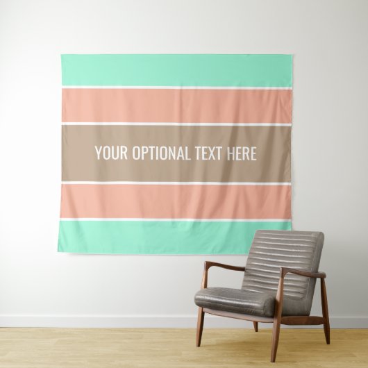 Stripes patroon aangepaste teksttapestries wandkleed (In Situ (horizontaal))