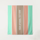 Stripes patroon aangepaste teksttapestries wandkleed (Voorkant)