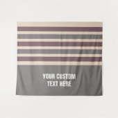 Stripes patroon aangepaste teksttapestries wandkleed (Voorkant (horizontaal))
