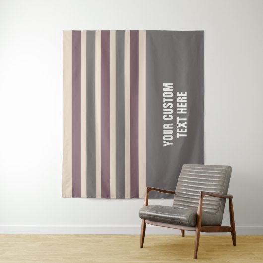 Stripes patroon aangepaste teksttapestries wandkleed (In situ)