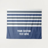 Stripes patroon aangepaste teksttapestries wandkleed (Voorkant (horizontaal))