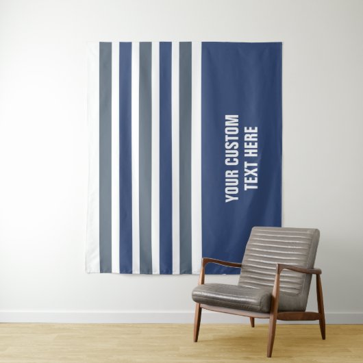 Stripes patroon aangepaste teksttapestries wandkleed (In situ)