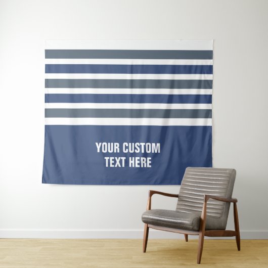 Stripes patroon aangepaste teksttapestries wandkleed (In Situ (horizontaal))