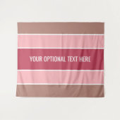 Stripes patroon aangepaste teksttapestries wandkleed (Voorkant (horizontaal))