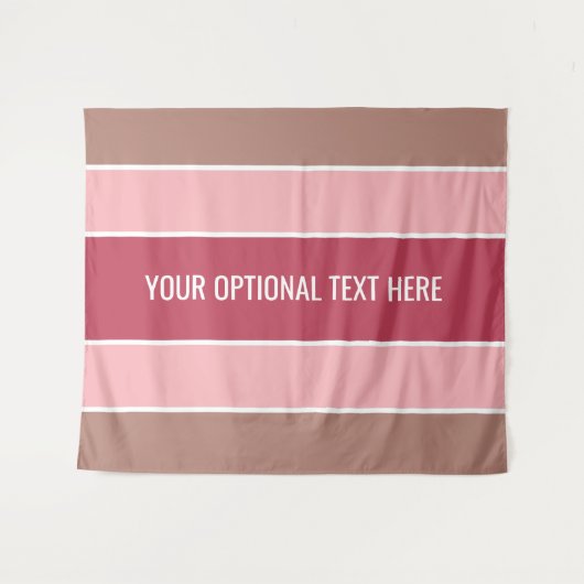Stripes patroon aangepaste teksttapestries wandkleed (Voorkant (horizontaal))