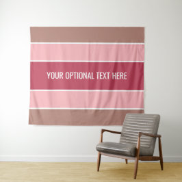 Stripes patroon aangepaste teksttapestries wandkleed