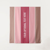 Stripes patroon aangepaste teksttapestries wandkleed (Voorkant)