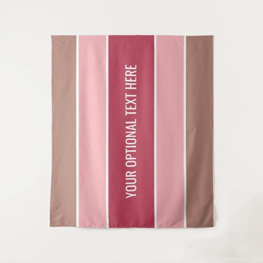 Stripes patroon aangepaste teksttapestries wandkleed (Voorkant)