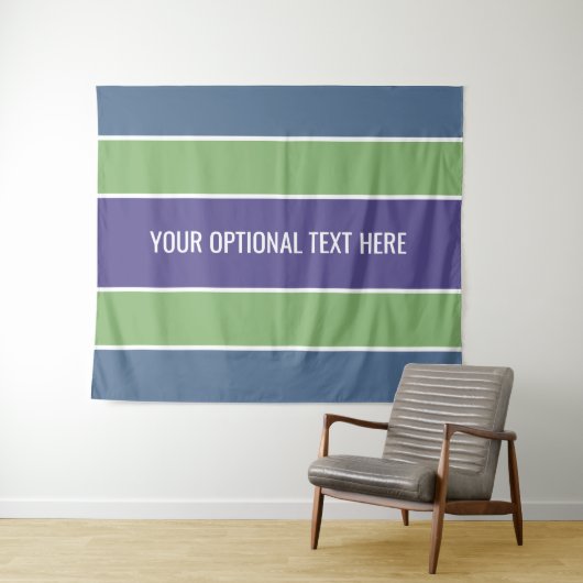 Stripes patroon aangepaste teksttapestries wandkleed (In Situ (horizontaal))