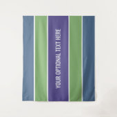 Stripes patroon aangepaste teksttapestries wandkleed (Voorkant)