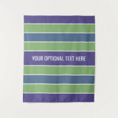 Stripes patroon aangepaste teksttapestries wandkleed (Voorkant)