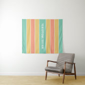 Stripes patroon aangepaste teksttapestries wandkleed (In Situ (horizontaal))