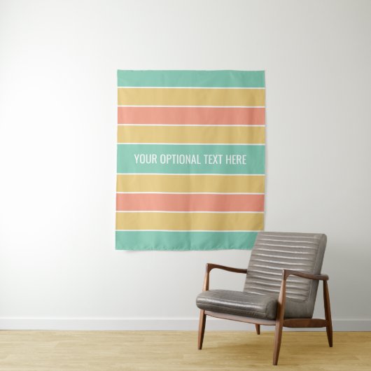 Stripes patroon aangepaste teksttapestries wandkleed (In situ)
