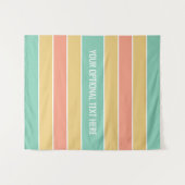 Stripes patroon aangepaste teksttapestries wandkleed (Voorkant (horizontaal))