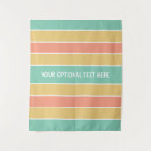 Stripes patroon aangepaste teksttapestries wandkleed (Voorkant)