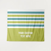 Stripes patroon aangepaste teksttapestries wandkleed (Voorkant (horizontaal))