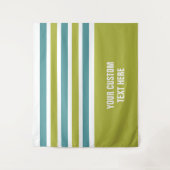 Stripes patroon aangepaste teksttapestries wandkleed (Voorkant)