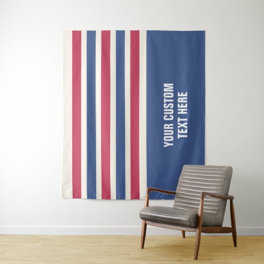 Stripes patroon aangepaste teksttapestries wandkleed (In situ)