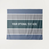 Stripes patroon aangepaste teksttapestries wandkleed (Voorkant (horizontaal))