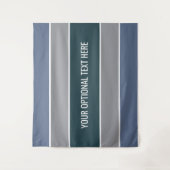 Stripes patroon aangepaste teksttapestries wandkleed (Voorkant)