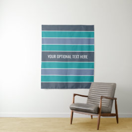Stripes patroon aangepaste teksttapestries wandkleed
