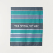 Stripes patroon aangepaste teksttapestries wandkleed (Voorkant)