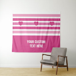 Stripes patroon aangepaste teksttapestries wandkleed