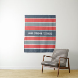 Stripes patroon aangepaste teksttapestries wandkleed