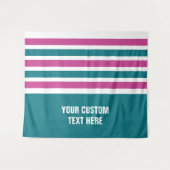 Stripes patroon aangepaste teksttapestries wandkleed (Voorkant (horizontaal))