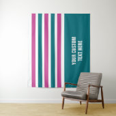 Stripes patroon aangepaste teksttapestries wandkleed (In situ)