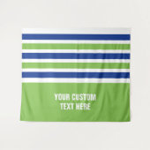 Stripes patroon aangepaste teksttapestries wandkleed (Voorkant (horizontaal))