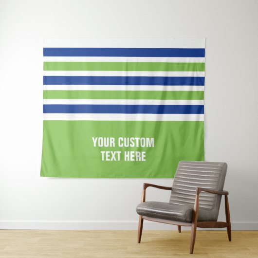 Stripes patroon aangepaste teksttapestries wandkleed (In Situ (horizontaal))