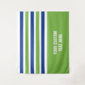Stripes patroon aangepaste teksttapestries wandkleed (Voorkant)