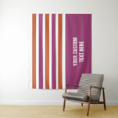 Stripes patroon aangepaste teksttapestries wandkleed (In situ)