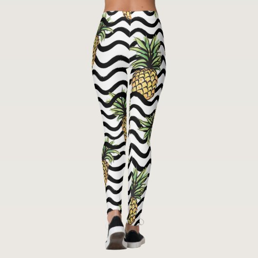 Stripes Patroon - Leggings ananas (Achterkant)