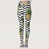 Stripes Patroon - Leggings ananas (Voorkant)