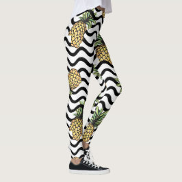 Stripes Patroon - Leggings ananas