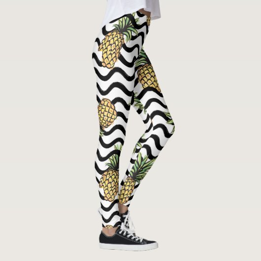 Stripes Patroon - Leggings ananas (Rechts)